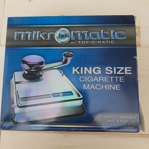 KING size cigarette maker MikrOmatic by Top-O-Matic rolling machine